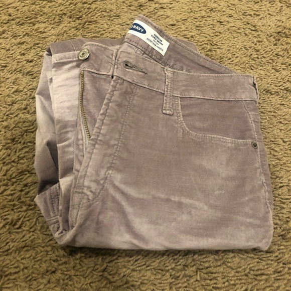 High waisted skinny velvet jeans - Picture 2 of 11